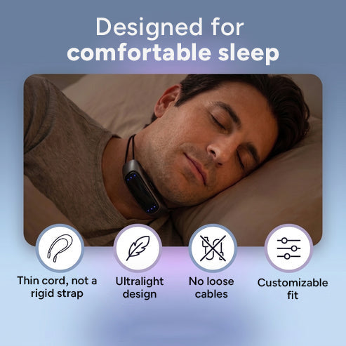 Smart AI Anti-Snoring Wearable | Gentle Vibration Sleep Aid for Peaceful Nights