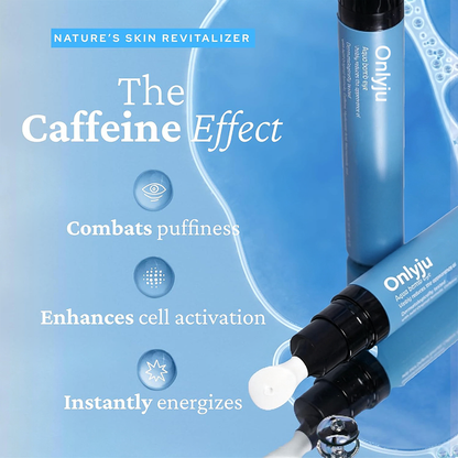 Cooling Eye Gel with Ceramic Tip | Caffeine, Niacinamide & Hyaluronic Acid Depuff Under Eye Treatment
