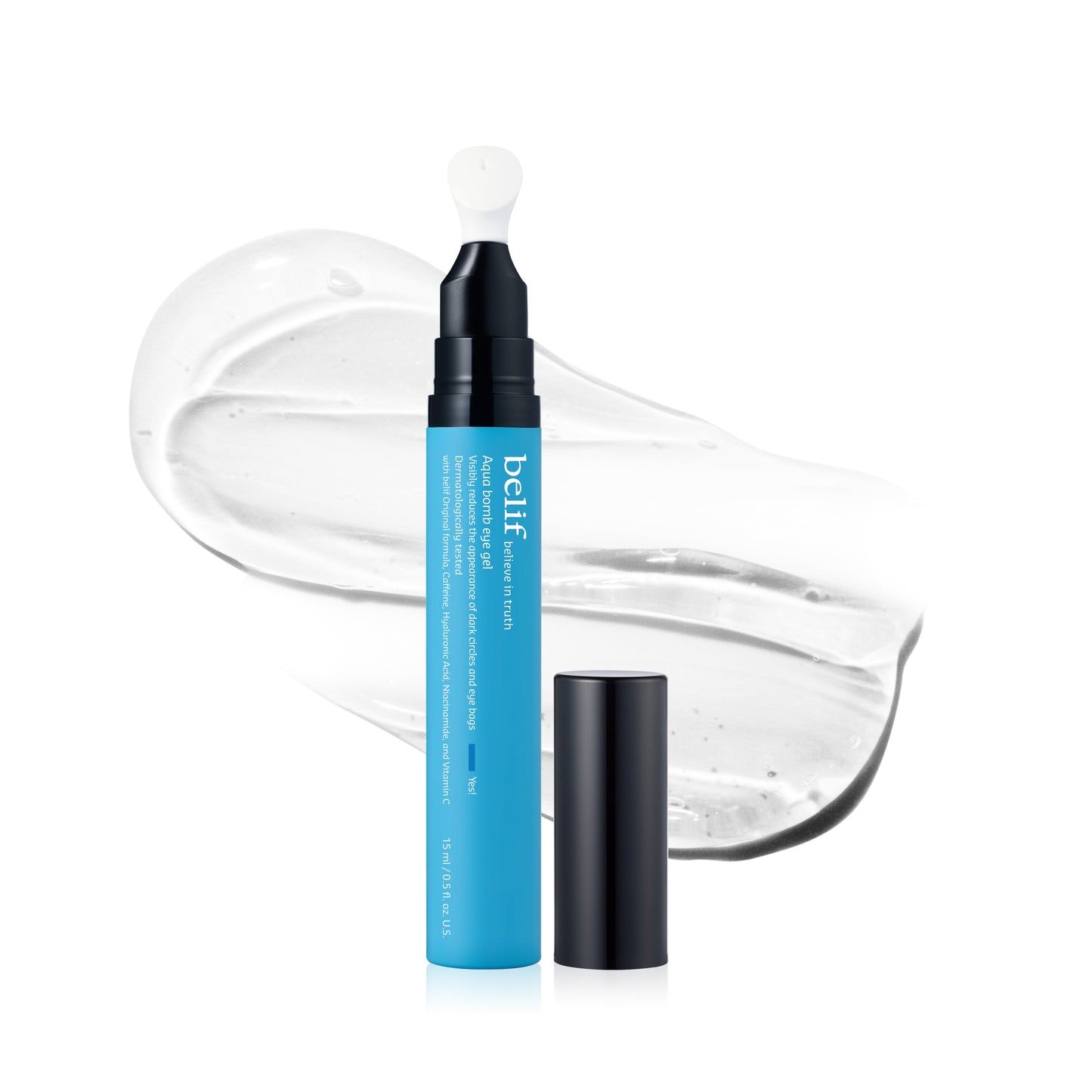 BELIF Aqua Bomb Depuffing Eye Gel with Caffeine + Hyaluronic Acid